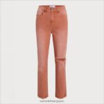 jp Sam Edelman 女性 ハイライズデニム スリムストレート 粘土 4NFV0P1187 衣服 - Image 5