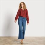 jp Sam Edelman 女性 ハイライズフレアパンツ ムーンダンス 4NFV0P1224 衣服