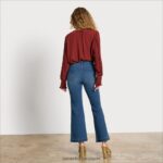 jp Sam Edelman 女性 ハイライズフレアパンツ ムーンダンス 4NFV0P1224 衣服 - Image 4