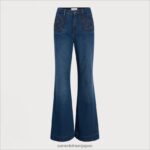 jp Sam Edelman 女性 ハイライズベイポケットパンツ マーロウ 4NFV0P1228 衣服 - Image 5