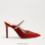 jp Sam Edelman 女性 ハイランドミュールポンプ キャニオンオレンジベルベット 4NFV0P527 履物 - Image 2