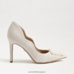jp Sam Edelman 女性 ハリエット ビーズ ポインテッドトゥヒール アイボリーマルチ 4NFV0P584 履物 - Image 2