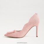 jp Sam Edelman 女性 ハリエット ビーズ ポインテッドトゥヒール コーラルピーチ 4NFV0P585 履物 - Image 4