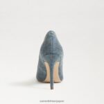 jp Sam Edelman 女性 ハリエット ビーズ ポインテッドトゥヒール 洗いざらしのニューブルー 4NFV0P583 履物 - Image 5
