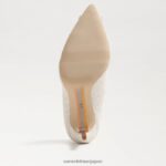 jp Sam Edelman 女性 ハリエット ビーズ ポインテッドトゥヒール アイボリーマルチ 4NFV0P584 履物 - Image 6