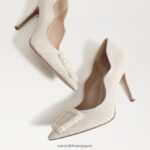 jp Sam Edelman 女性 ハリエット ビーズ ポインテッドトゥヒール アイボリーマルチ 4NFV0P584 履物 - Image 7