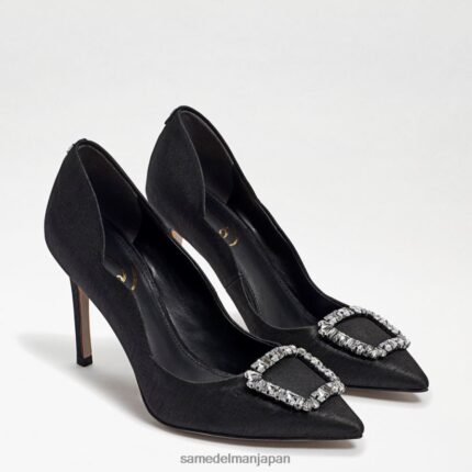 jp Sam Edelman 女性 ハリエット ポインテッドトゥ ヒール 黒絹 4NFV0P592 履物