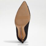 jp Sam Edelman 女性 ハリエット ポインテッドトゥ ヒール 黒絹 4NFV0P592 履物 - Image 6