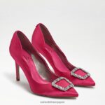 jp Sam Edelman 女性 ハリエット ポインテッドトゥ ヒール フューシャサテン 4NFV0P594 履物