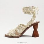 jp Sam Edelman 女性 ハーレーアンクルラップヒール 自然 4NFV0P861 履物 - Image 4