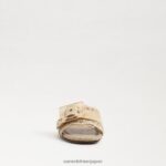 jp Sam Edelman 女性 バンビ スライドサンダル 自然 4NFV0P67 履物 - Image 3
