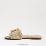 jp Sam Edelman 女性 バンビ スライドサンダル 自然 4NFV0P67 履物 - Image 4