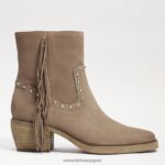 jp Sam Edelman 女性 バーニー フリンジ ブーティ シダーウッドスエード 4NFV0P732 履物 - Image 2