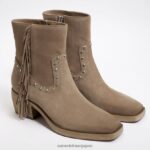 jp Sam Edelman 女性 バーニー フリンジ ブーティ シダーウッドスエード 4NFV0P732 履物