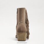 jp Sam Edelman 女性 バーニー フリンジ ブーティ シダーウッドスエード 4NFV0P732 履物 - Image 5