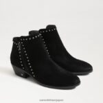 jp Sam Edelman 女性 パオラ アンクルブーティ 黒いスエード 4NFV0P792 履物