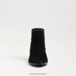 jp Sam Edelman 女性 パオラ アンクルブーティ 黒いスエード 4NFV0P792 履物 - Image 3