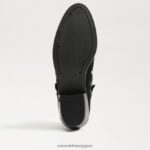 jp Sam Edelman 女性 パオラ アンクルブーティ 黒いスエード 4NFV0P792 履物 - Image 6