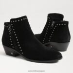 jp Sam Edelman 女性 パオラ アンクルブーティ 黒いスエード 4NFV0P792 履物 - Image 7