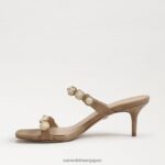 jp Sam Edelman 女性 パルマ キトゥン ヒール ミュール チャイクリーム 4NFV0P492 履物 - Image 4