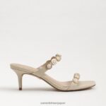 jp Sam Edelman 女性 パルマ キトゥン ヒール ミュール バナナクリーム 4NFV0P493 履物 - Image 2