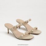 jp Sam Edelman 女性 パルマ キトゥン ヒール ミュール バナナクリーム 4NFV0P493 履物