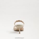 jp Sam Edelman 女性 パルマ キトゥン ヒール ミュール バナナクリーム 4NFV0P493 履物 - Image 5