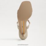 jp Sam Edelman 女性 パルマ キトゥン ヒール ミュール バナナクリーム 4NFV0P493 履物 - Image 6