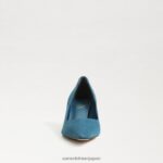 jp Sam Edelman 女性 ビアンカ キトゥン ヒール ポンプ 野生のインディゴ 4NFV0P721 履物 - Image 3