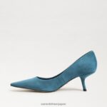 jp Sam Edelman 女性 ビアンカ キトゥン ヒール ポンプ 野生のインディゴ 4NFV0P721 履物 - Image 4