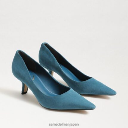 jp Sam Edelman 女性 ビアンカ キトゥン ヒール ポンプ 野生のインディゴ 4NFV0P721 履物