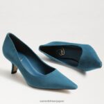 jp Sam Edelman 女性 ビアンカ キトゥン ヒール ポンプ 野生のインディゴ 4NFV0P721 履物 - Image 7