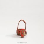 jp Sam Edelman 女性 ビアンカ スリングバック ポンプ オレンジ色のポピー 4NFV0P92 履物 - Image 5