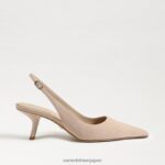 jp Sam Edelman 女性 ビアンカ スリングバック ポンプ カプチーノ スエード 4NFV0P98 履物 - Image 2