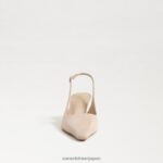 jp Sam Edelman 女性 ビアンカ スリングバック ポンプ カプチーノ スエード 4NFV0P98 履物 - Image 3