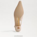 jp Sam Edelman 女性 ビアンカ スリングバック ポンプ カプチーノ スエード 4NFV0P98 履物 - Image 5