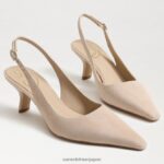 jp Sam Edelman 女性 ビアンカ スリングバック ポンプ カプチーノ スエード 4NFV0P98 履物 - Image 6
