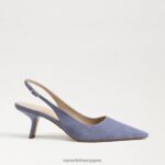 jp Sam Edelman 女性 ビアンカ スリングバック ポンプ ダスティバイオレットスエード 4NFV0P96 履物 - Image 2