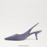 jp Sam Edelman 女性 ビアンカ スリングバック ポンプ ダスティバイオレットスエード 4NFV0P96 履物 - Image 4