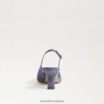 jp Sam Edelman 女性 ビアンカ スリングバック ポンプ ダスティバイオレットスエード 4NFV0P96 履物 - Image 5
