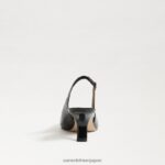 jp Sam Edelman 女性 ビアンカ スリングバック ポンプ ブラックパテント 4NFV0P93 履物 - Image 5