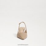 jp Sam Edelman 女性 ビアンカ スリングバック ポンプ ベージュ 4NFV0P91 履物 - Image 3