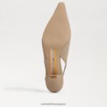 jp Sam Edelman 女性 ビアンカ スリングバック ポンプ ベージュ 4NFV0P91 履物 - Image 6