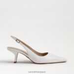 jp Sam Edelman 女性 ビアンカ スリングバック ポンプ 明るい白色 4NFV0P90 履物 - Image 2