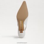 jp Sam Edelman 女性 ビアンカ スリングバック ポンプ 明るい白色 4NFV0P90 履物 - Image 6