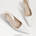 jp Sam Edelman 女性 ビアンカ スリングバック ポンプ 明るい白色 4NFV0P90 履物 - Image 7