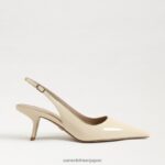 jp Sam Edelman 女性 ビアンカ スリングバック ポンプ 現代象牙の特許 4NFV0P94 履物 - Image 2