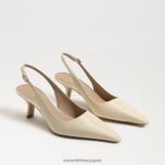 jp Sam Edelman 女性 ビアンカ スリングバック ポンプ 現代象牙の特許 4NFV0P94 履物