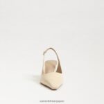 jp Sam Edelman 女性 ビアンカ スリングバック ポンプ 現代象牙の特許 4NFV0P94 履物 - Image 3