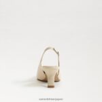 jp Sam Edelman 女性 ビアンカ スリングバック ポンプ 現代象牙の特許 4NFV0P94 履物 - Image 5